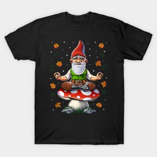 Gnome Mushroom Meditation T-Shirt